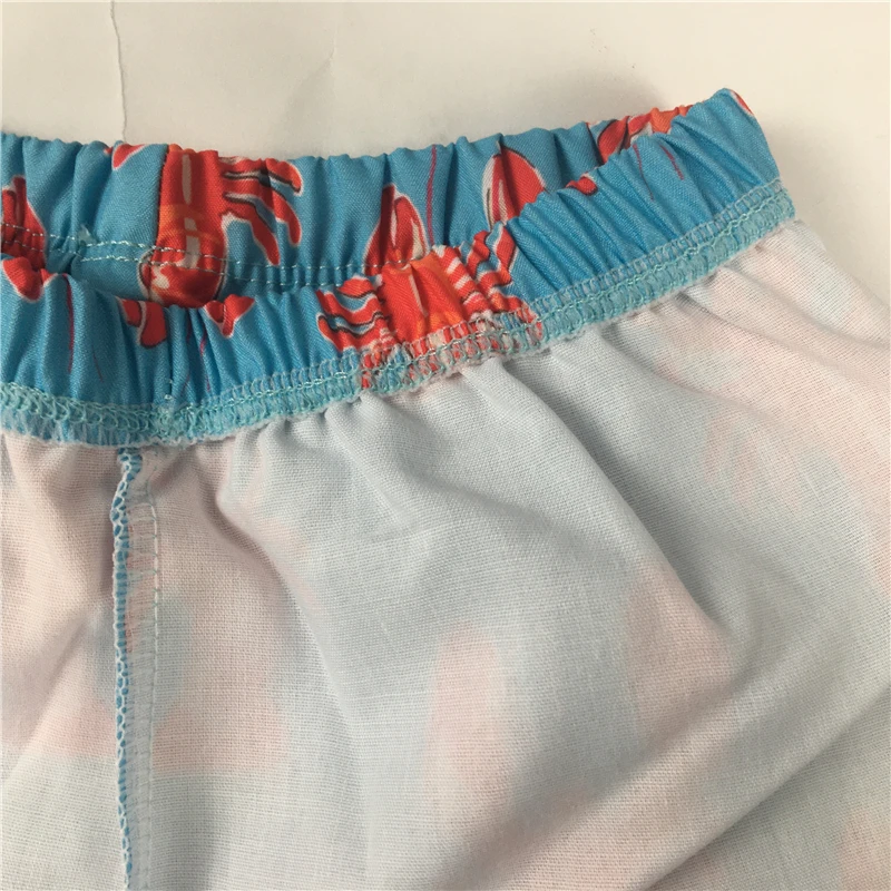 Puresun/высококачественные комплекты летней одежды с вышивкой Омаров для мальчиков