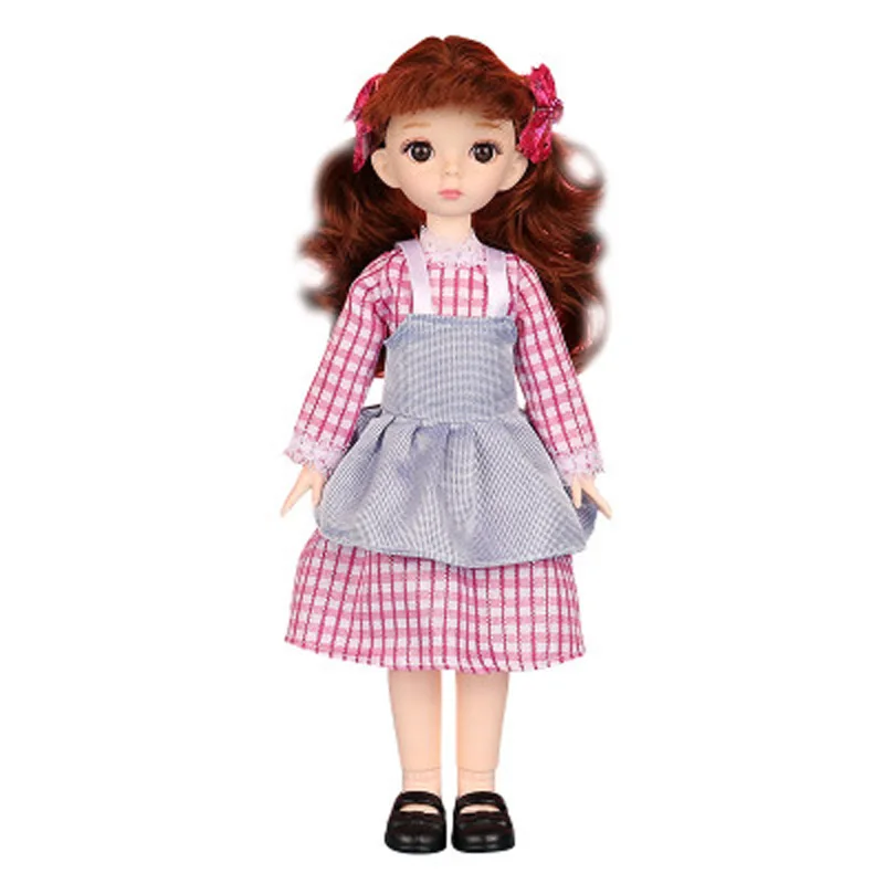 Подвижная шарнирная кукла мультяшная сделай сам с одеждой девочка пересекающая