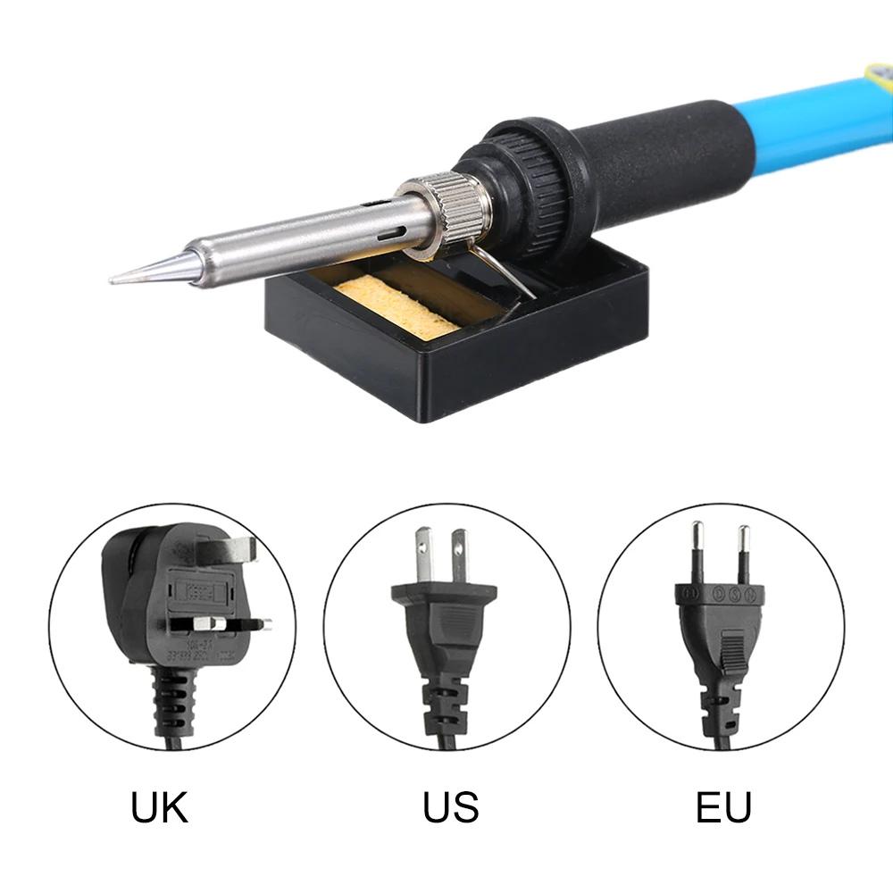 

New Portable Adjustable Electric Temperature Soldering Iron Welding Soldering Station Tool Kit 60W with 5 Piece Solder Iron Tips