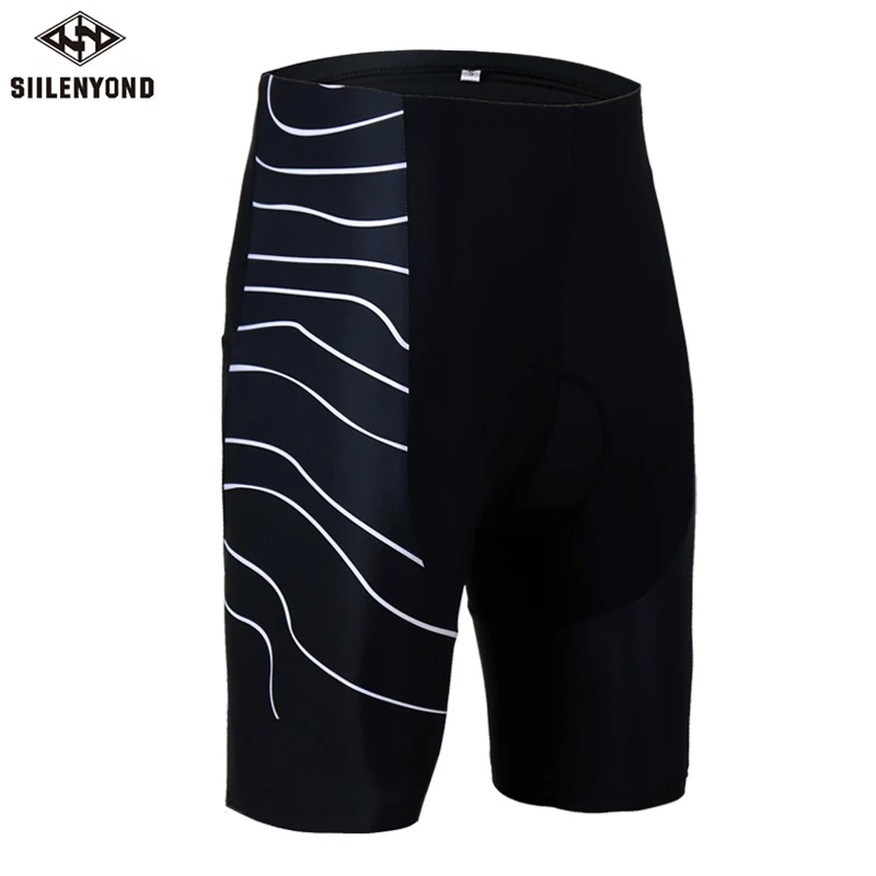 

Siilenyond Shockproof Men Bicycle Summer Cycling Tight Downhill Breathable Cycling Shorts Riding Bike Shorts 3D Padded Gel