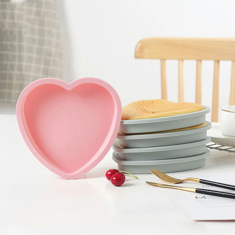 6 дюймов силиконовая маленькая зеленая тарелка форма для торта круглая