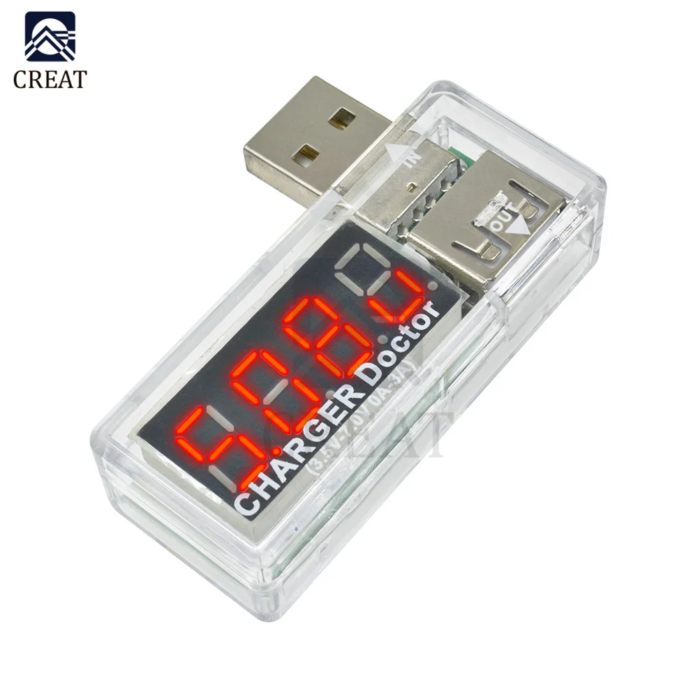 

USB Tester Digital LED Panel Voltmeter Ammeter Mobile Battery Charger Detector