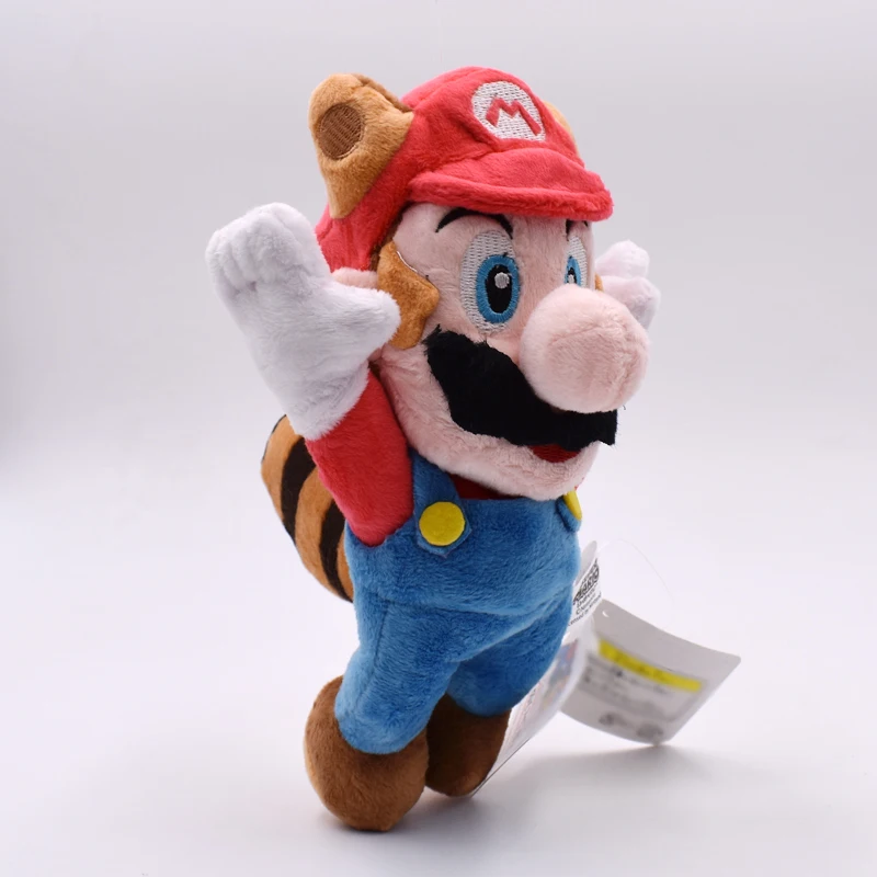 3 шт./компл. 8 &quot20 см Super Mario Bros Plushies аниме енот Tanooki Kitsune Fox Luigi White Racoon Fire Cute Kawaii