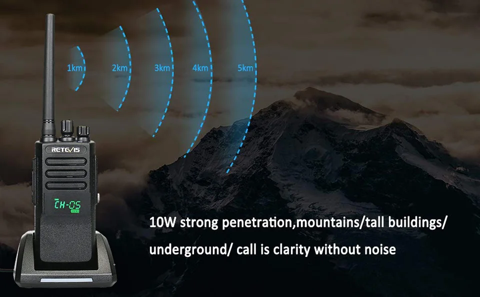 Высокая мощность DMR радио цифровой IP67 водонепроницаемый Walkie Talkie Retevis RT50 дисплей UHF VOX портативный двухсторонний радио Walkie-Talkie