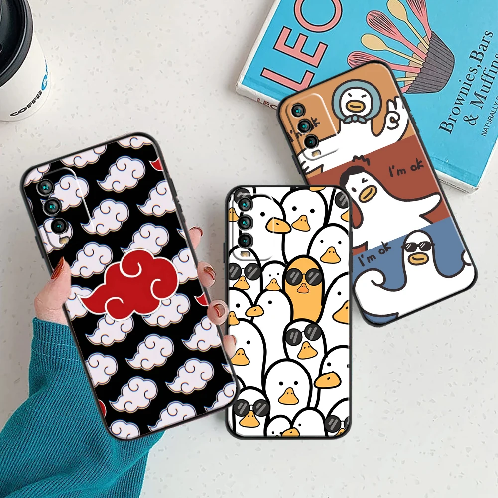 

Phone Case For Xiaomi Redmi Note 9 10 Pro MAX 5G 9i 9AT 9 9T 9A 9C Anime Cartoon Carcasa Soft TPU Funny Setting Funda Back Cover