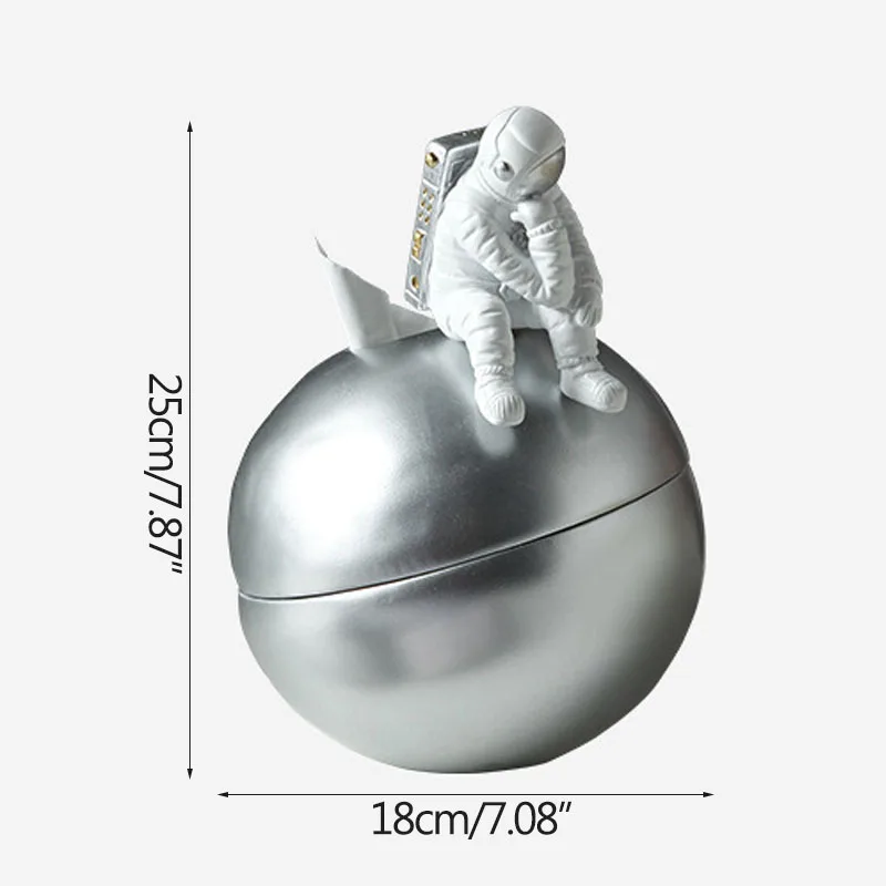 

Nordic Creative Astronaut Paper Box Space Man Minaiture Model Crafts Multifunction Ornaments Home Decoration Furnishing Gift