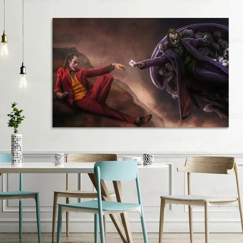 Художественный постер Создание Адама настенный художественный Картина на