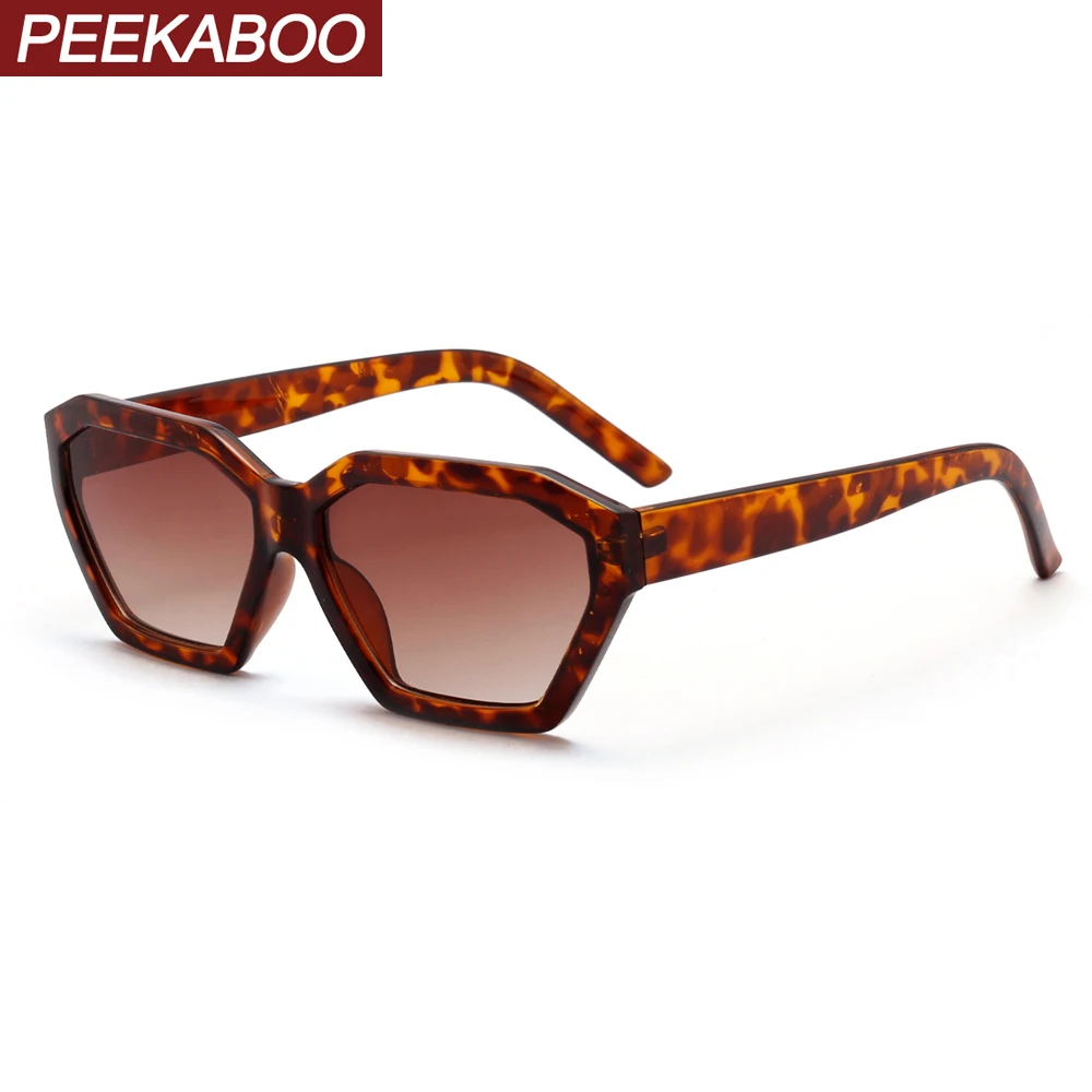 Peekaboo, черные ретро солнцезащитные очки, женские, полигон, леопард,, квадратные солнцезащитные очки для мужчин, uv400, украшения, аксессуары