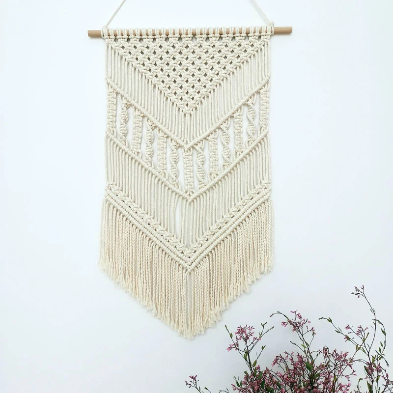 Macrame Boho Tapestry Wall Hanging Hand-woven Home Decoration Accessories Nordic Art Tassel Apartment Dorm Room | Дом и сад