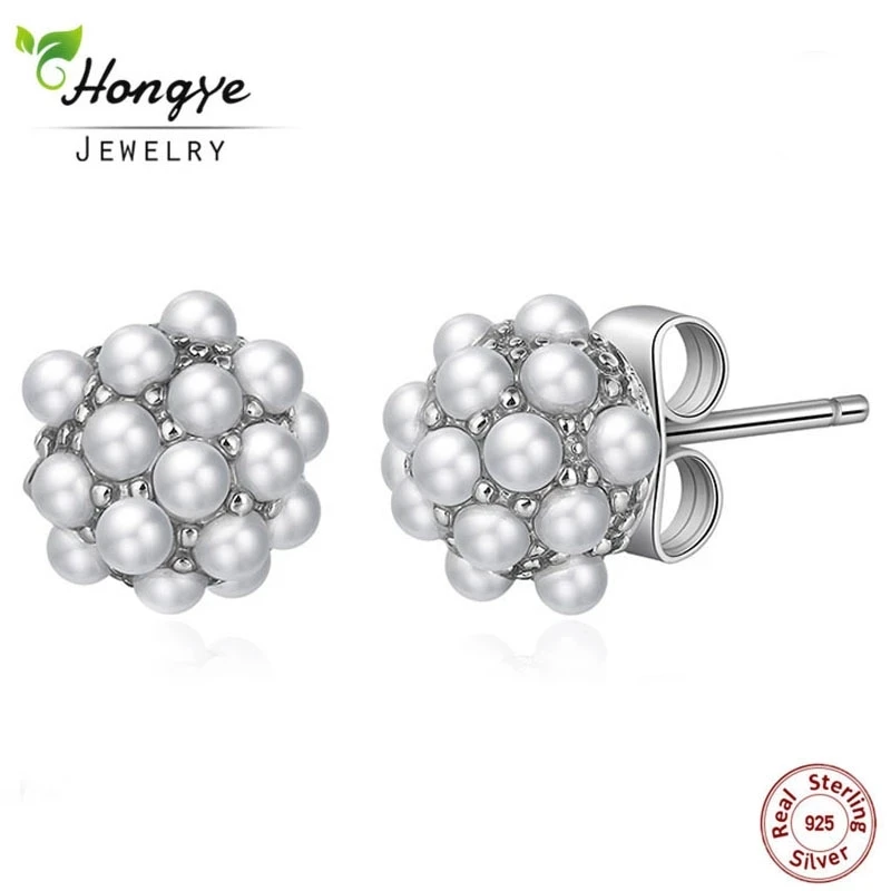 

Женские серьги-гвоздики из серебра 2020 пробы с натуральным пресноводным жемчугом