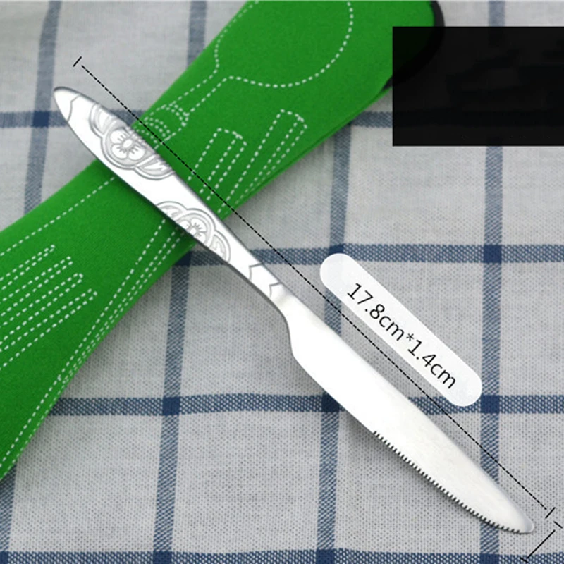 

7Pcs/set Tableware Set Reusable Travel Set Camp Utensils Set Stainless Steel Spoon Fork Portable Lunch Tableware Cutlery Set