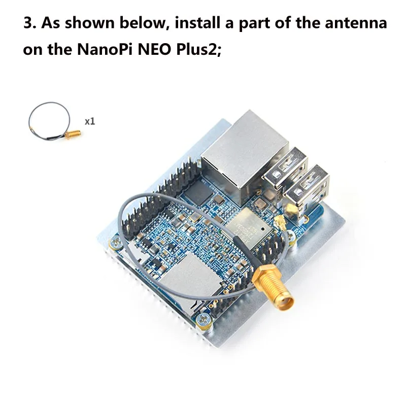 Friendly NanoPi NEO Plus2 all-in-one H5 Gigabit Ethernet port IoT development board WiFi Bluetooth with Metal case with Heatsink