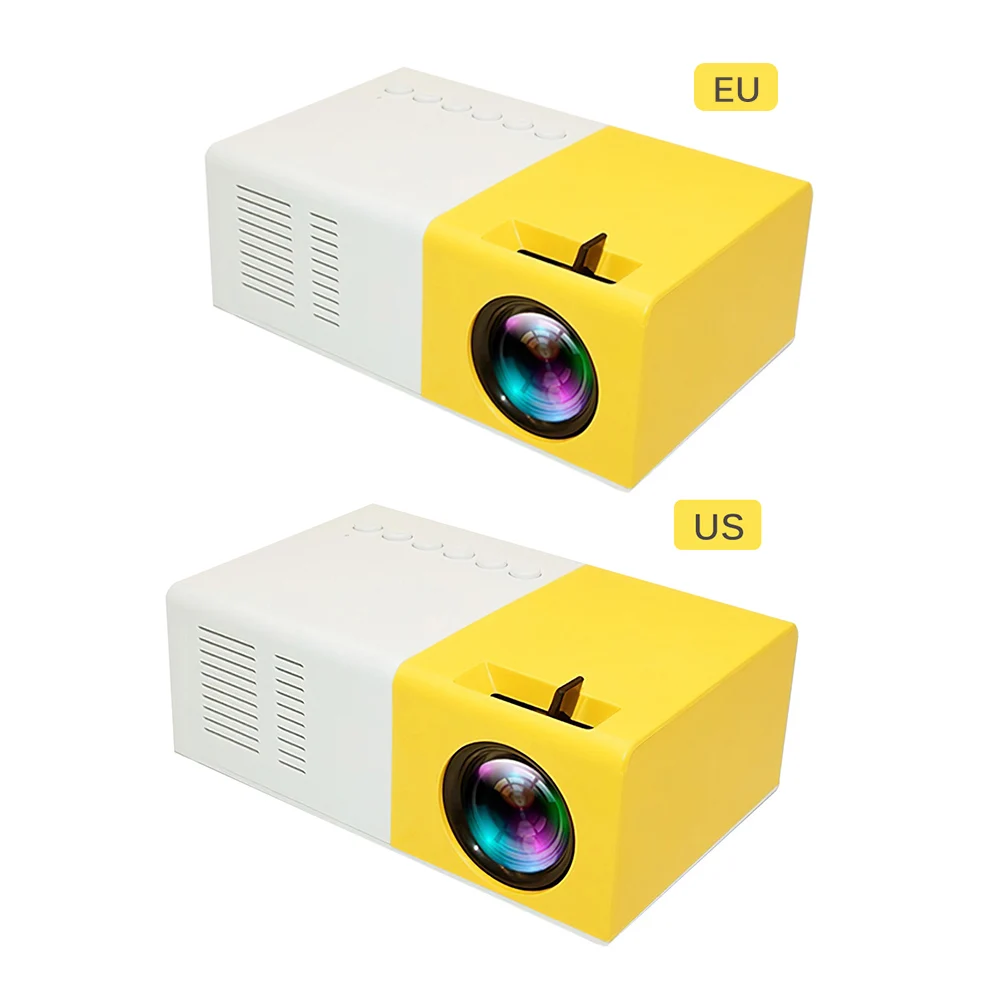 

LED Projector EU/US 18W LED Projector HD Micro Mini Projector Portable Movie Projector For TV Desktop Computer Laptop LED