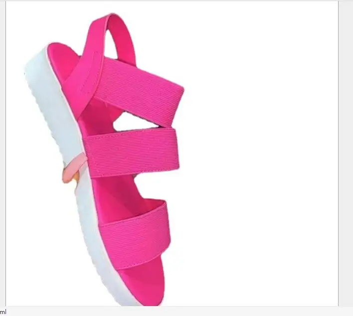 

Classic Women Sandals Summer Shoes Casual Slip On Ladies Flats Woman Fashion Platform Candy Color Footwear Female Shoes
