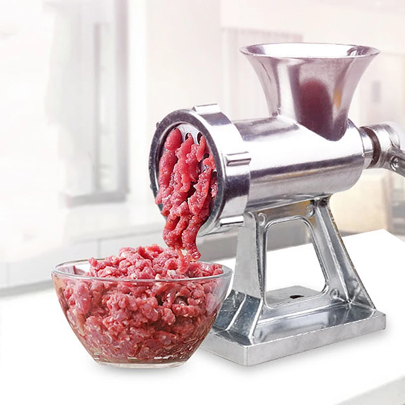 

Manual Meat Grinder Mincer Pasta Maker Meat Slices Aluminum Alloy Noodles Grinding Machine Dishes Handheld Making Gadgets