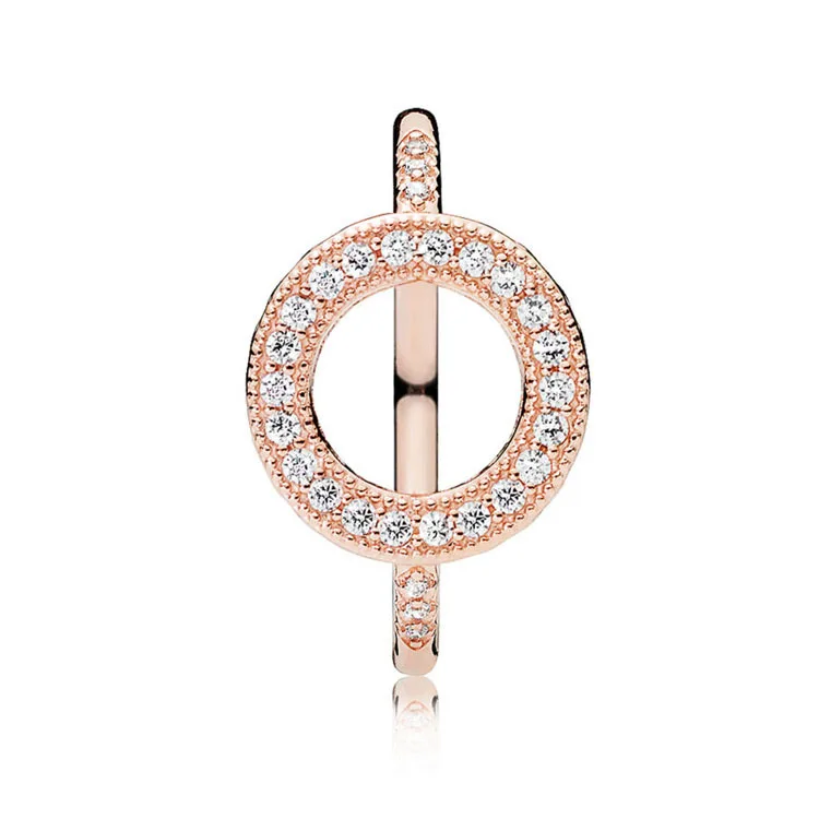 

YPD04 925 Silver Female Ring Luxury engagement ring inlaid with zircon
