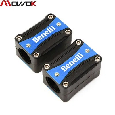 Blue Для Benelli TRK502 TRK 502C/X/L BN302 TNT 300/600 BJ 600 защита двигателя мотоцикла бампер декоративный Блок Логотип BENELLI - Цвет: Blue
