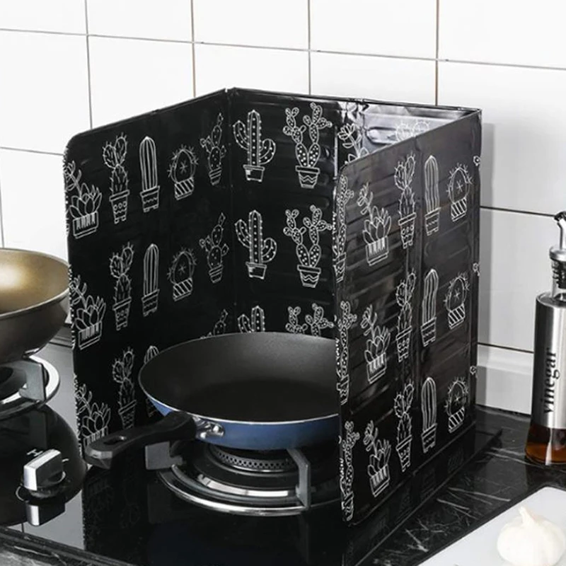 Home Kitchen Stove Foil Plate Prevent Oil Splash Cooking Hot Baffle Tool Aluminum foil Guard | Дом и сад