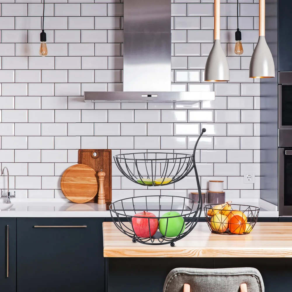 

1Pc Iron Art Organizer Creative Sundry Container Household Storage Basket