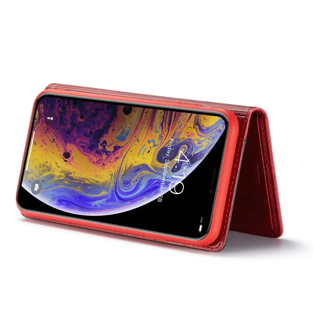 Кожаные чехлы для iPhone 6 6S 7 8 Plus X XR XS MAX Splice color Flip Samsung Galaxy S8 S9 S10 S10E Note задняя