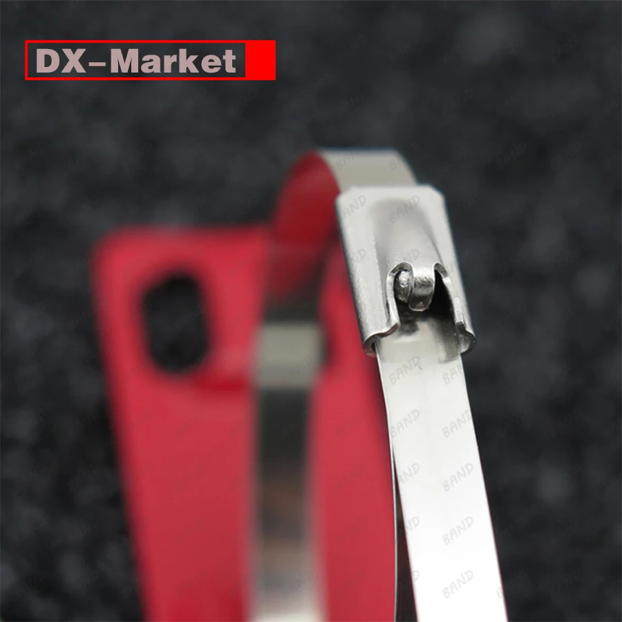 7.9*1000 Ball Self-locking Cable Ties 100 Pieces 304/316 Stainless Steel 7.9mm Marine Tie C020 |
