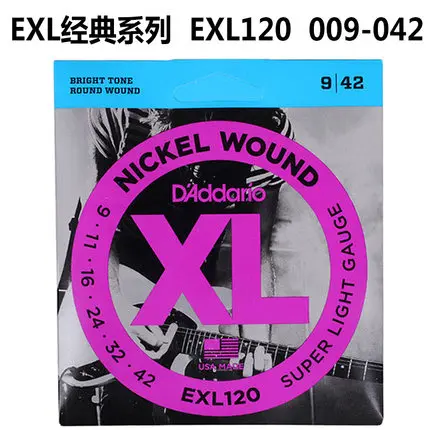 daddario elektrische gitarre saiten exl nickel wunde exl110 exl115 exl120 exl125 exl130 exl140 daddario free global shipping