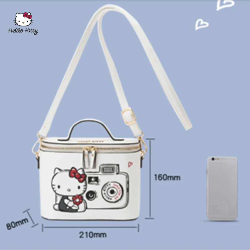 Женская сумочка для косметики Hello Kitty удобная переносная сумка на плечо макияжа