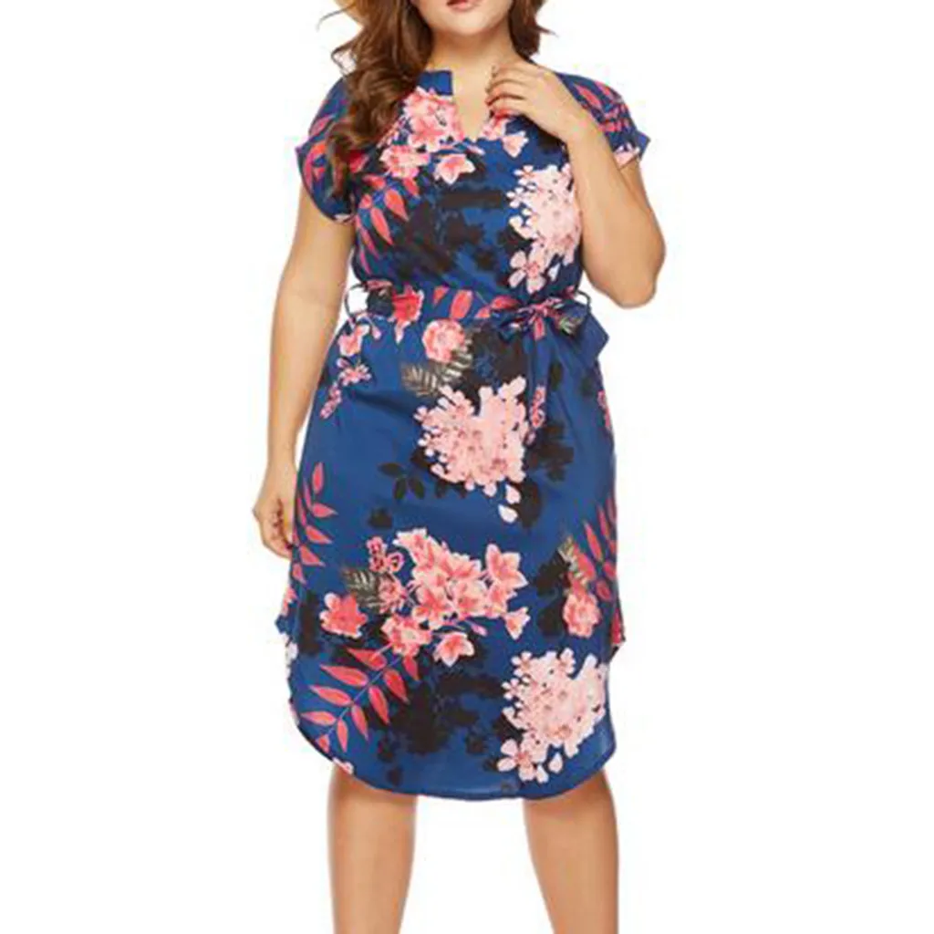 JAYCOSIN вечерние офисные платья до колена женские больших размеров элегантное