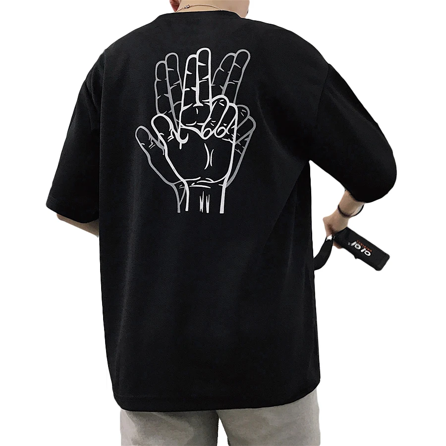 Новинка Забавные футболки мужские летние классические негабаритные Хип Хоп