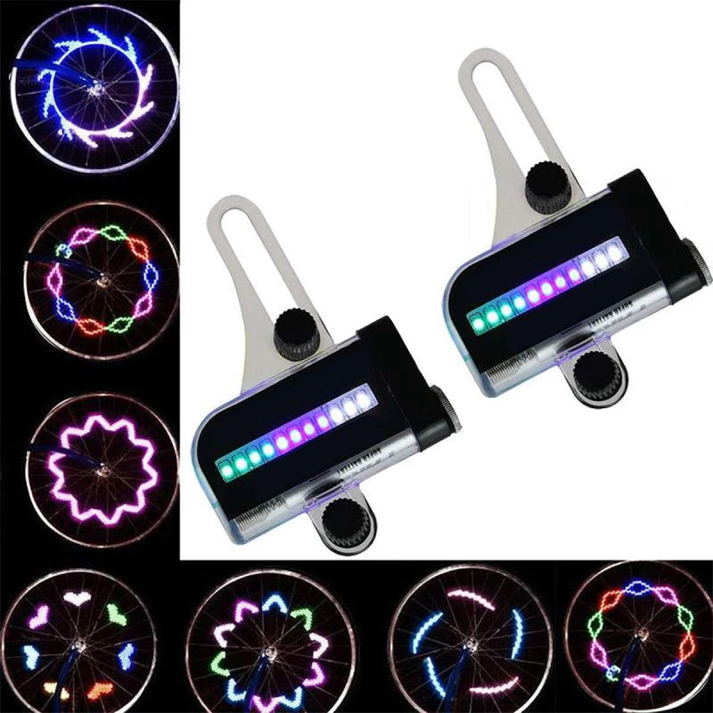 

Bike Spoke Lights LED Waterproof Cool Bicycle Wheel Light Safety Tire Lights Ultra Bright Bike Lights for Wheels