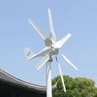 Высокоэффективная горизонтальная ветряная мельница 800 Вт с 6 лопастями, генератор ветряной турбины 12 В 24 В с контроллером, быстрое хранение в Польше
