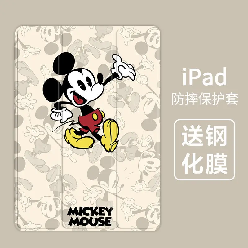 

Disney Ipad cover Mickey iPad Case For 2020 iPad 10.2 8th 2018 2017 9.7 Mini 5 2021 Pro 11 10.5 Air 3 4 ipad air 4 case