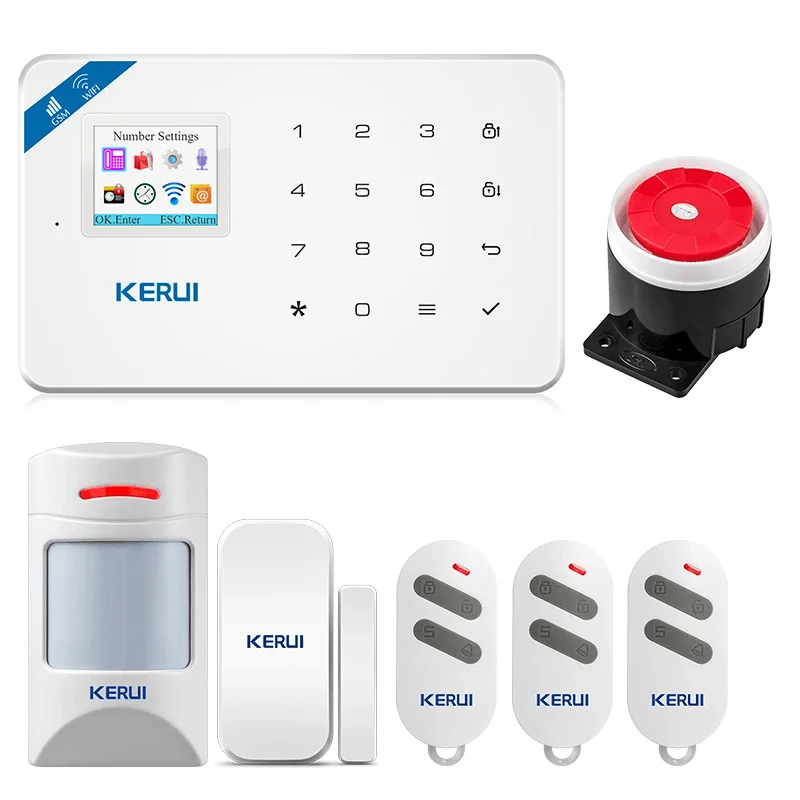Беспроводная система сигнализации KERUI W18 домашняя безопасности Wi Fi GSM