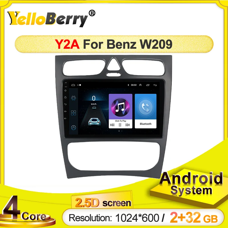 2 ГБ + 32 для Mercedes Benz CLK W209 Vito W639 Viano Android GPS навигация автомобильный мультимедийный