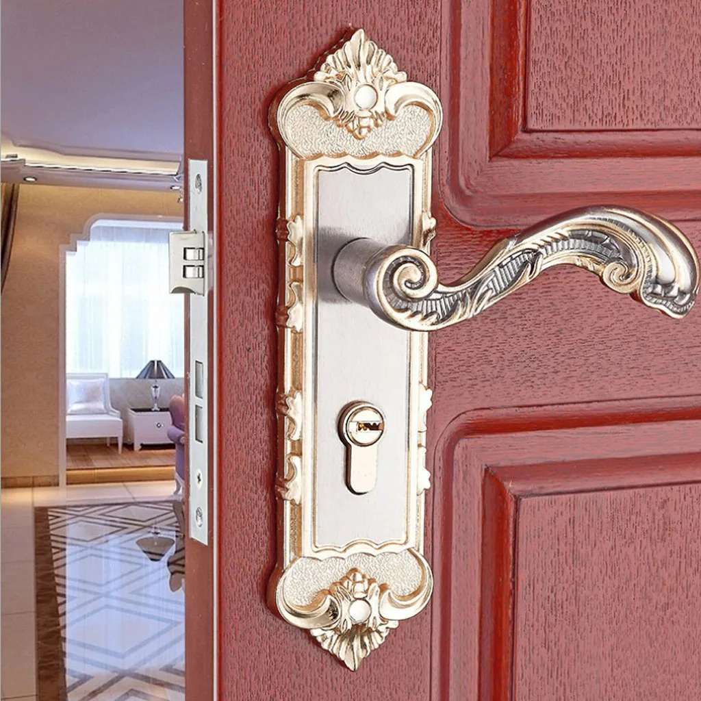 

Internal Room Door Handles Packs - Latch Lock Bathroom Lever Lockset #6