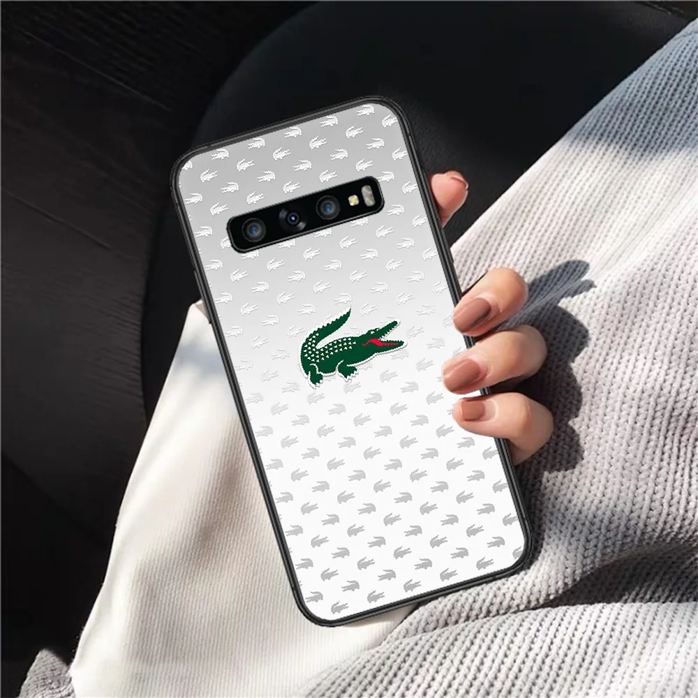 

LACOETE French Luxury Brands Phone Case Cover Hull For Samsung Galaxy S 7 8 9 10 E 20 FE Edge Uitra Plus Note 9 10 20 Black