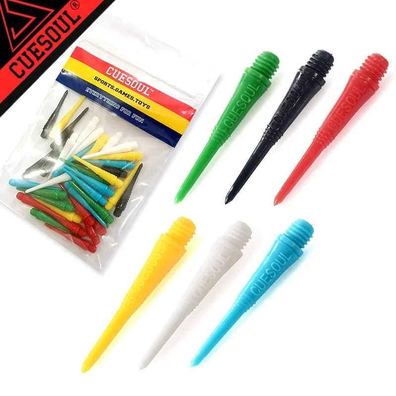 CUESOUL 36 шт. красочный профессиональный 2BA наконечники для дротиков мягких