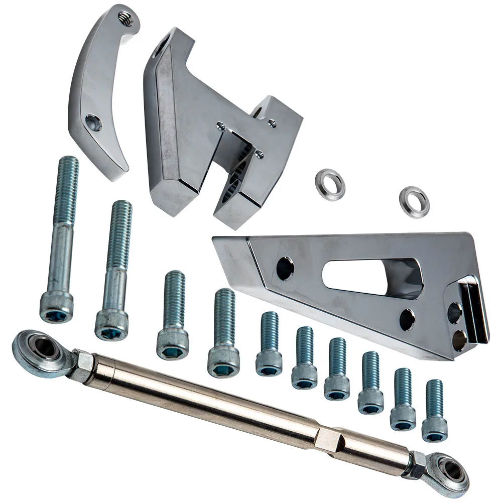 

For Chevy BBC 454 Short Water Pump SWP Aluminum Alternator Bracket Kit Polished