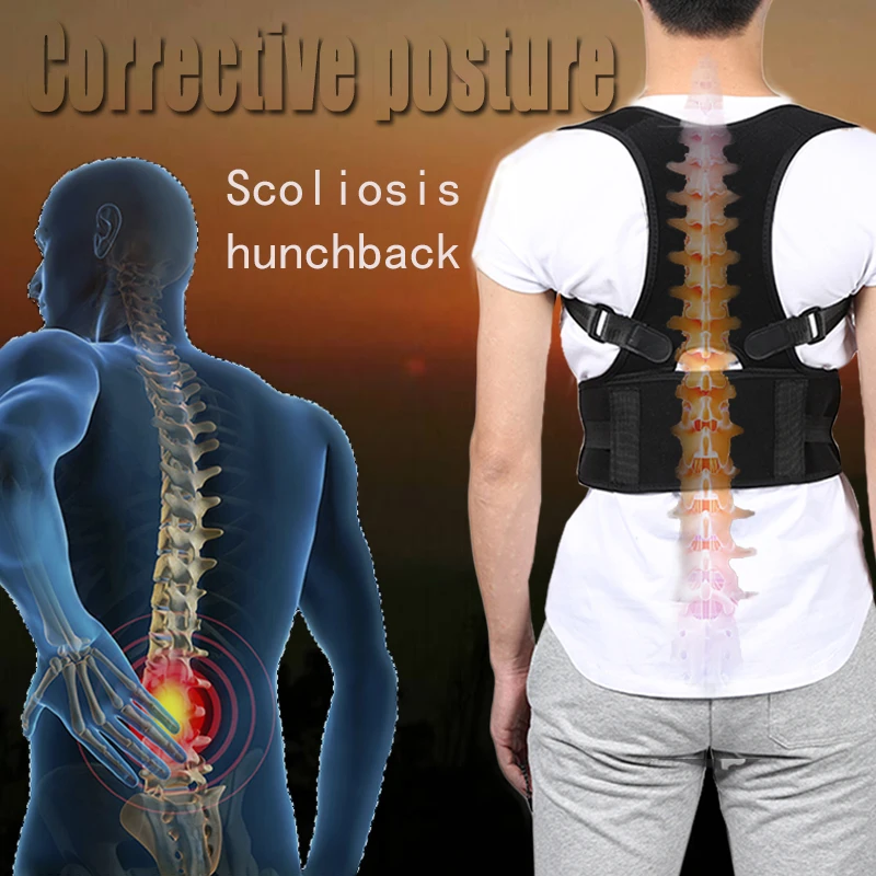 

Adjustable Magnetic Posture Back Support Corrector Belt Band Belt Brace Shoulder Lumbar Strap Pain Relief Posture Waist Trimmer