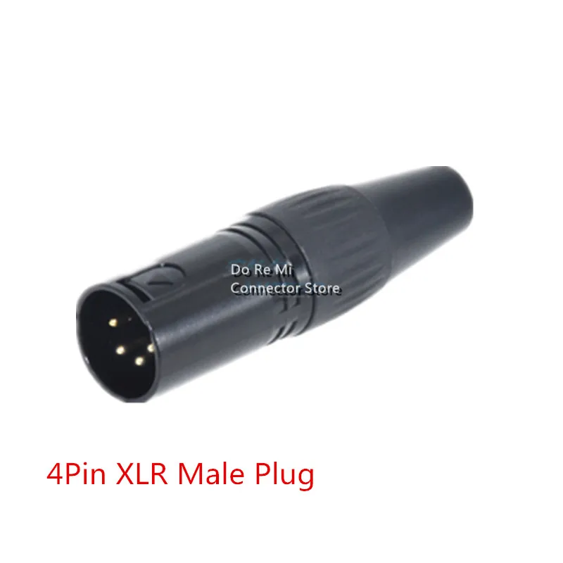 10 шт./лот XLR Кабельный разъем 4Pin Сделано в Китае с разъемом папа или женского пола 4