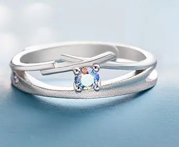 female rings Thaya выдалбливают Циркон Свадебный дизайн кольца S925 серебро высокое качество фантазия ювелирные изделия кольцо для женщин подарок для влюбленных - Цвет камня: female rings