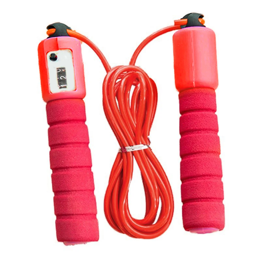 

Sponge Handle Sports Supplies With Counter Jump Rope Skipping Bearing Design Exercise Fitness Adjustable