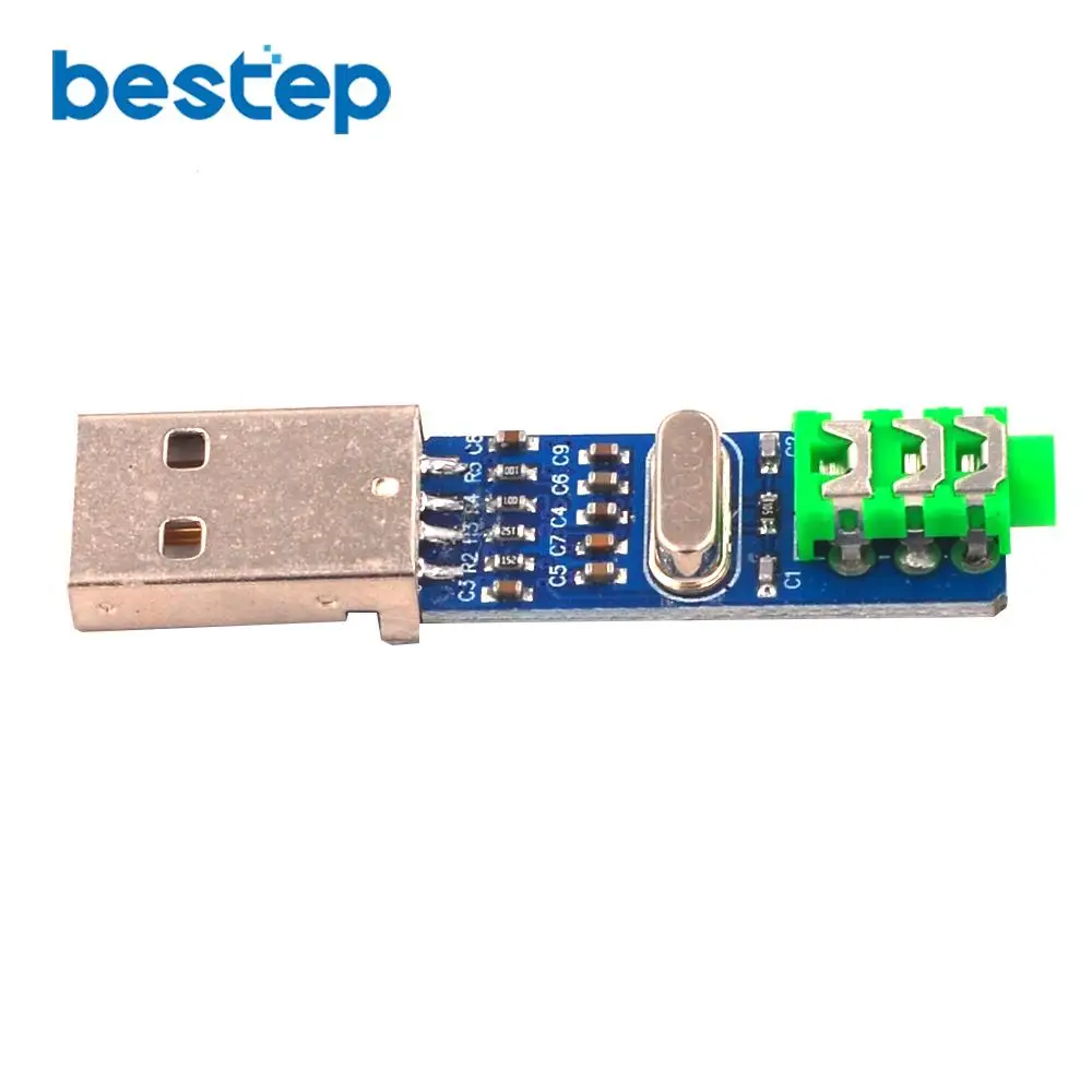 USB PCM2704 Аудио Звуковая карта DAC декодер модуль 5 в HIFI динамик звуковая плата для