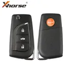 Xhorse VVDI2 для Toyota Тип беспроводной универсальный дистанционный ключ 3 кнопки XNTO00EN беспроводной дистанционный ключ 1 шт.