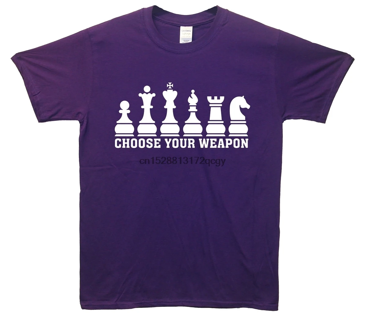 Мужская футболка с коротким рукавом принтом оружие в шахматы лето 2019 | одежда