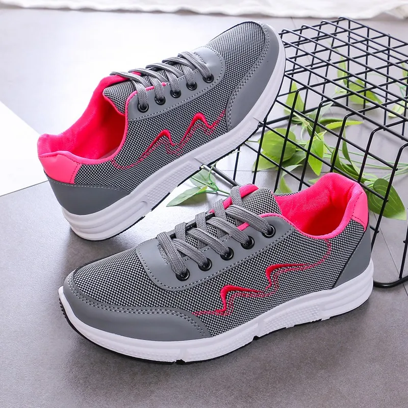 

New Lace Up Sneakers Women Shoes Woman Vulcanized Shoes Canvas Stretch Fabric Platform Casual Shoes Female Loafers Ladies Flats