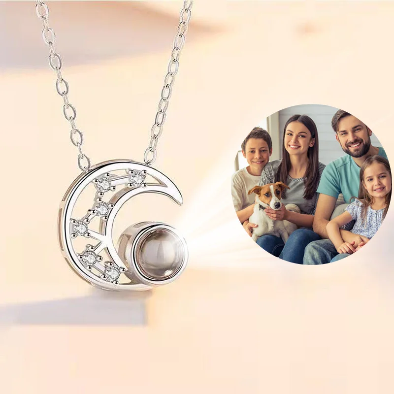 Индивидуальное ожерелье с подвеской с проекцией фото, персонализированное ожерелье-чокер с изображением домашних животных, семьи, влюбленных, ожерелье с памятью, ювелирные изделия, подарки на день рождения