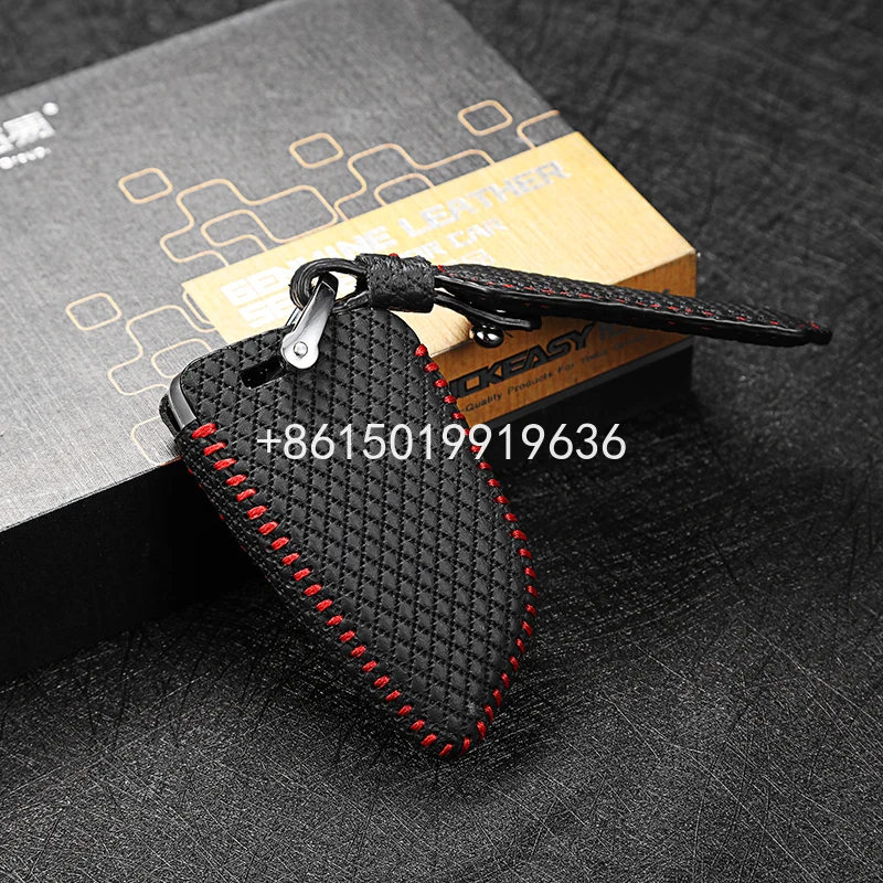 

leather car key cover for bmw 5 series 2018 7 series 2017 2018 4 button key holder remote case