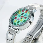 Часы наручные женские с медведем, роскошные модные брендовые, серебристые с браслетом