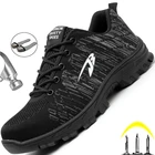 Неразрушаемые защитные рабочие ботинки, Противоударная защитная обувь, мужская обувь со стальным носком, рабочие кроссовки, рабочие ботинки с защитой от проколов для мужчин 2021